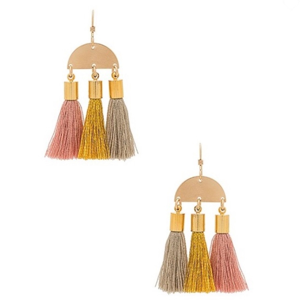 mimi & lu "Maya" Tassel Earrings